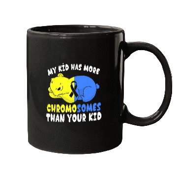 Discover Blue Yellow Ribbon Animal Cute Bear Down Syndromes Awareness Mugs