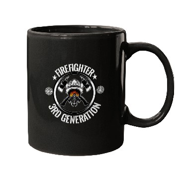 Discover Fireman Firefighter Academy 3RD GenerationAxe Gift2nd Generation Distressed Appare Firemen Mugs