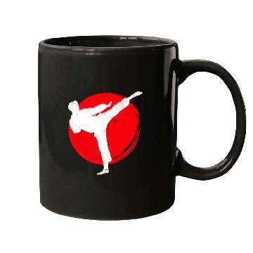 Discover Karate Kick Symbol Karateka Mugs