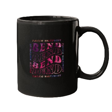 Discover Bend Oregon Wavey Square Mugs