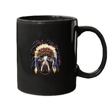 Discover Dog German Shorthaired Pointer Native American Indian Dog Lovers 445 Mugs