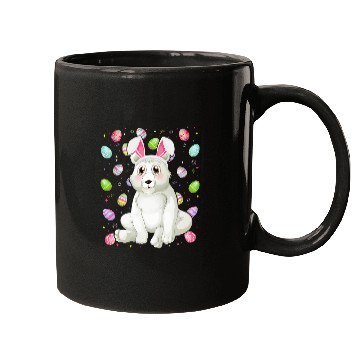 Discover Funny Bear Bunny Easter Egg Lover Funny Polar Bear Easter Sunday Cute Bears Mugs