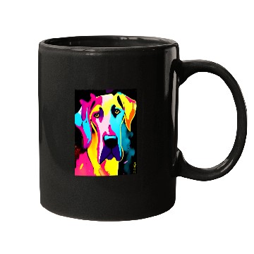 Discover Dog Great Dane Pop Art Graphic Gradient Mugs