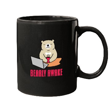 Discover Funny Bear Bearly Awake Programmer Computer Programming Coding Cute Bears Mugs