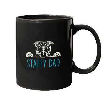 Discover Dog Staffordshire Staffy Dad with Staffordshire Bull Terrier Dog Mugs