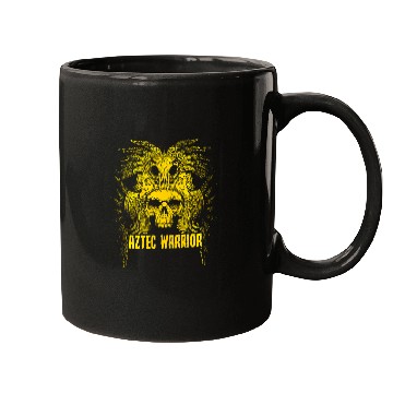 Discover Aztec Warrior King Mexico Native Aztec Art Mayas 2 Mugs