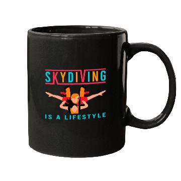 Discover Skydiving Gift Is A Lifestyle Paragliding Skydiver Skydiving Mugs