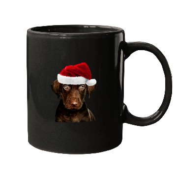Discover Funny Labrador Lab Dog Chocolate Lab Puppy Image Labrador Retriever Christmas Mugs