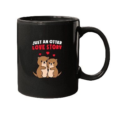 Discover Otters Just An Otter Love Story Valentines Day 2 Mugs