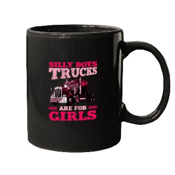 Discover Trucker Gifts Tractor Trailer 18 Wheeler Trucks For Girls Mugs