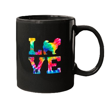 Discover Love Peekapoo Tie Dye Dog Mom Dad Mugs
