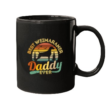 Discover Dog bests Weimaraner Daddy Ever Retro vintages 546 paws Mugs