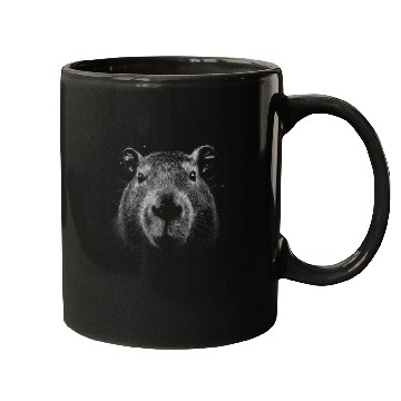 Discover capybaras Drawing Realistic Water Pig Animal Face Mugs