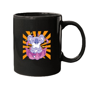 Discover Funny Bear Lotus Koala Meditating Cute Bears Mugs