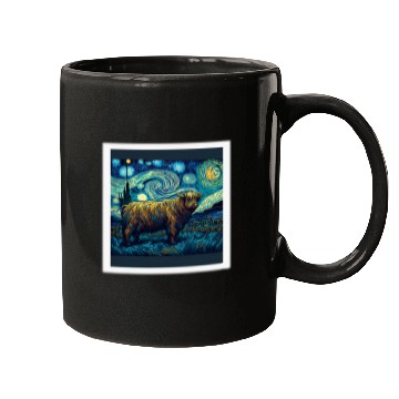 Discover Surrealism Starry Night Yak Mugs