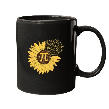 Discover Pi Day Sunflower 314 Pi Number Symbol Math Science Mugs