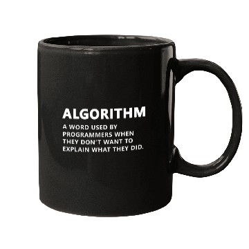 Discover Funny Programmer Algorithm Noun Coding Mugs