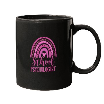 Discover Leopard Boho Rainbow Back To School Psychologist Apparel 2 Mugs