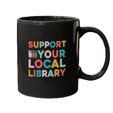 Discover Reading Book Support Your Local Library Book Lovers Librarian Retro Reader Mugs