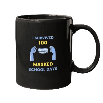 Discover I Survived 100 Masked School Days Student or Teacher gift 1 Mugs
