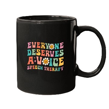 Discover Everyone Deserves A Voice Speech Therapy Language Pathology Mugs