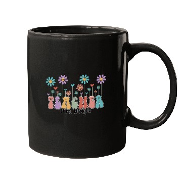 Discover Cute Daisy Flowers Personalized Mrs Wright Teacher Mugs