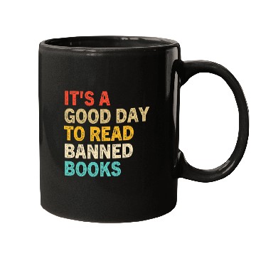 Discover Reading Book Its A Good Day To Read Banned Books Bibliophile Bookish Reader Mugs