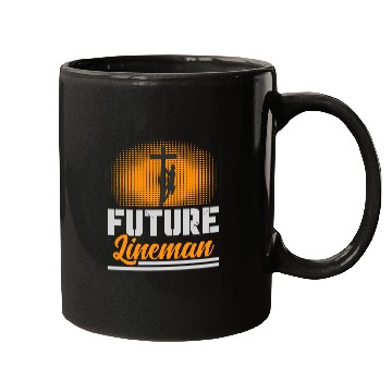 Discover Funny Future Lineman Costume Lineworker Electrical Lineman 6 Mugs