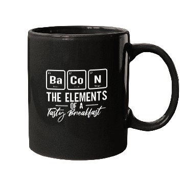 Discover Bacon Periodic Table Elements Chemistry Mugs