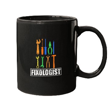 Discover Woodworking Fixologist Cool Handyman Tools Art Carpenter Mugs