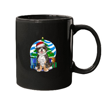 Discover Bernedoodle Dog Funny Christmas Tree Decor Gift Mugs