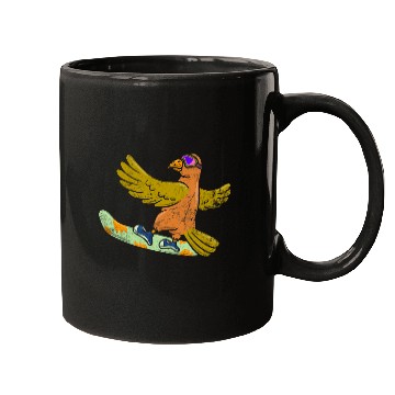Discover Skiing Ski Bird Whisperer Snowboarding Snow Winter Sport Ice Snowboard Mugs