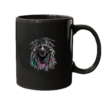 Discover Black Pit Bull Dog Dreadlocks Hippie Reggae Dreads Mugs