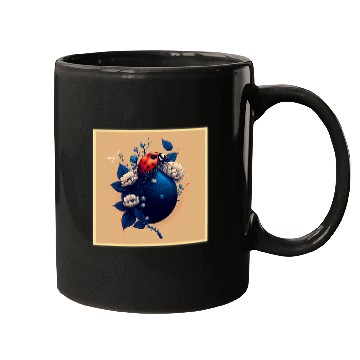Discover Surrealism Japanese Painting Ladybug Mugs