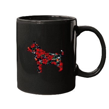Discover Bully or pitbull dog florals art pits lover gift Mugs