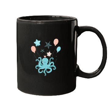 Discover Octopuss Lover Floating Balloon Octopuss Rubber Inflated Balloon Mugs