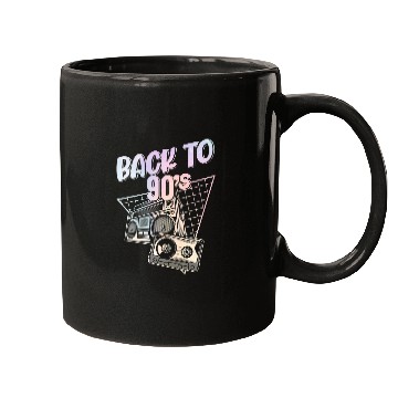 Discover Back To 90s Cassette Mixtape Mugs