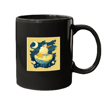 Discover Surrealism Japanese Painting Banana Pudding Mugs