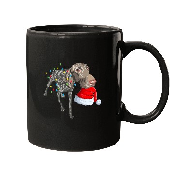 Discover Dog German Shorthaired Pointer Lights Christmas GSP Dog Lover Mugs