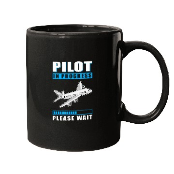 Discover Pilot In Progress Please Wait Education Airplane Mugs