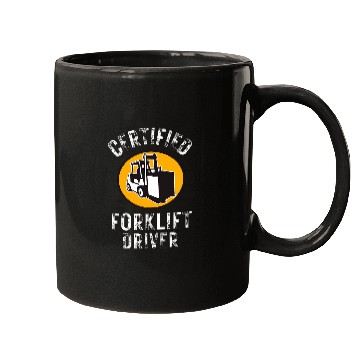 Discover Certified Forklift Operator Forklift Driver Forklifting Mens 6 Mugs