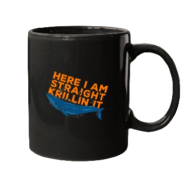 Discover Here I Am Straight Krillin It Fun Art Matching Saying Slogan Mugs