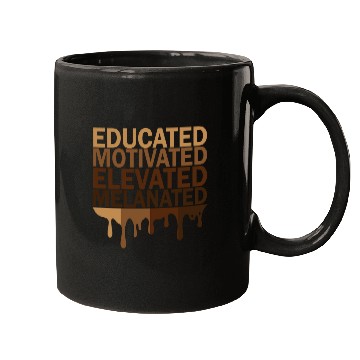 Discover Educated Motivated Elevated Melanated Juneteenth Mugs