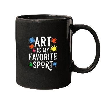 Discover Creative Sketching Art Is My Favorite Sport Artist Painter Mugs
