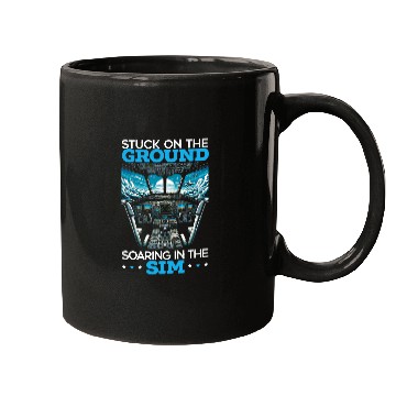 Discover Flight Simulator Aviation Console Pilot Flight Simulation 1 Mugs