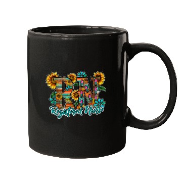 Discover Registered nurses Sunflowers Mugs