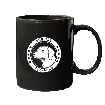 Discover English Foxhound Dog Portrait 3 Mugs