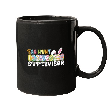 Discover Easter Egg Hunt Supervisor Funny Egg Hunting Party Mugs