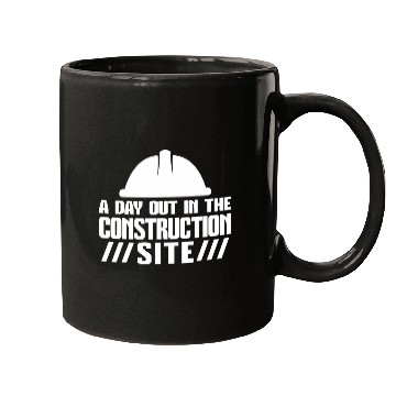 Discover a day out in the construction site construction Mugs