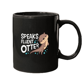 Discover Otters Speaks Fluent Otter Animal Lover Mugs
